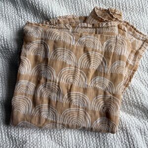 Neutral rainbow baby blanket